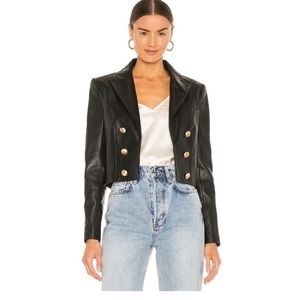 Lagence black leather jacket perfect condition